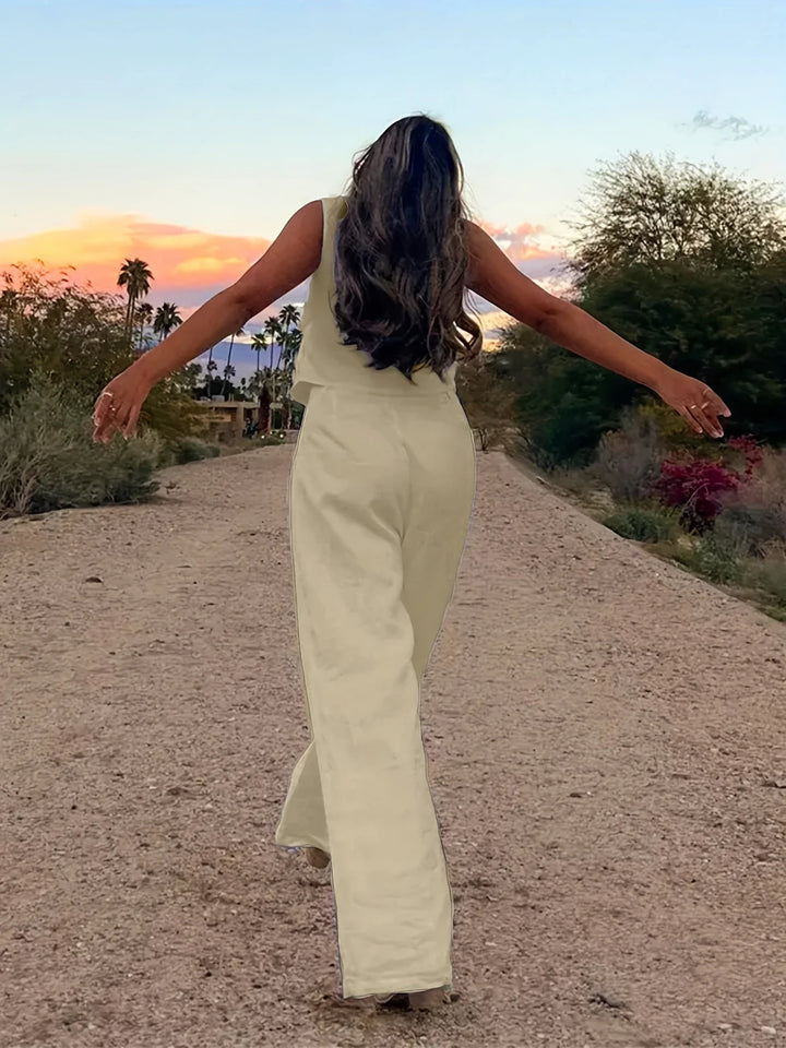 Jorja - Elegante Completo a Due Pezzi Senza Maniche