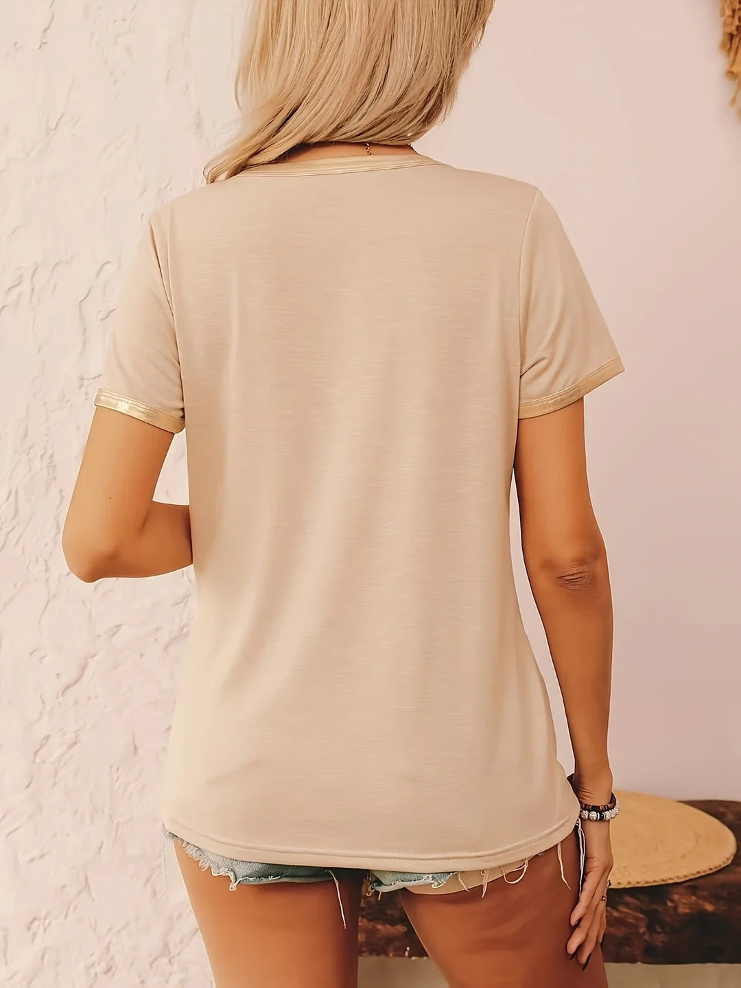 Krissy - T-Camicia Casuale Girocollo