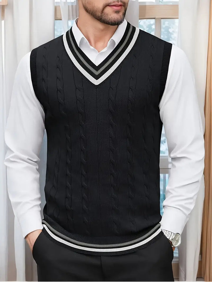 Duane - Maglione Senza Maniche Con Scollo a V