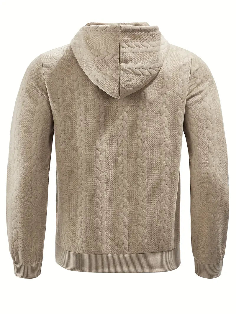 Philipp - Felpa Con Cappuccio E Zip Casual A Maniche Lunghe