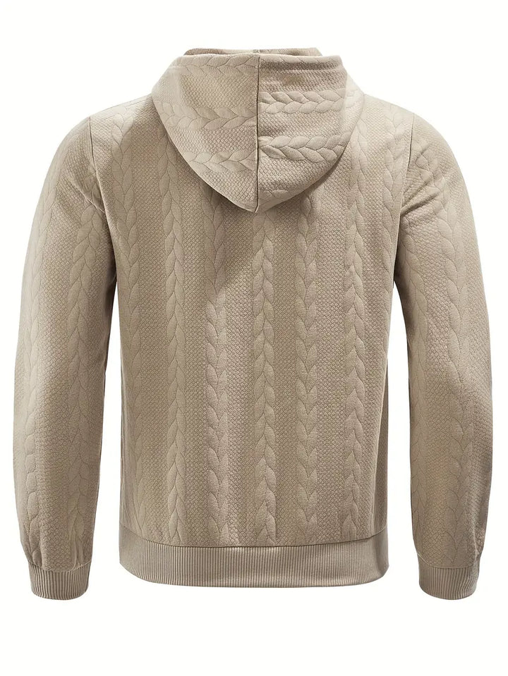 Philipp - Felpa Con Cappuccio E Zip Casual A Maniche Lunghe