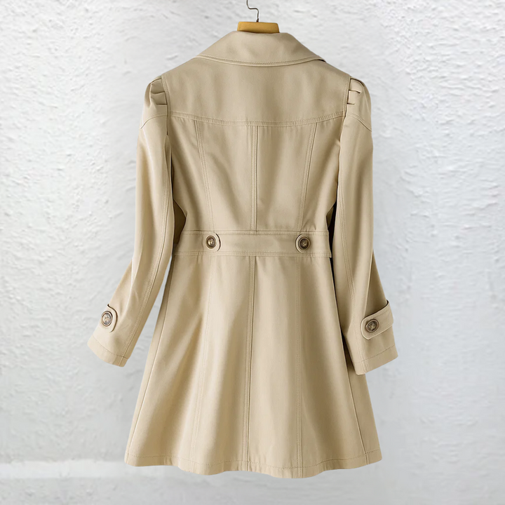 Ellice - Trench a Maniche Lunghe Con Bottoni