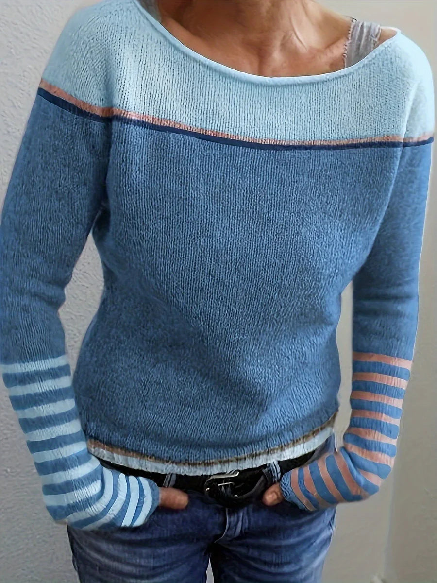 Talithia – Maglione A Maniche Lunghe Lavorato A Maglia A Righe