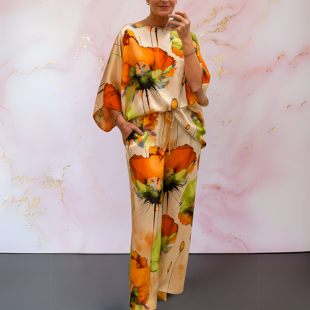 Pelaez - Elegante Completo a Due Pezzi Stampato