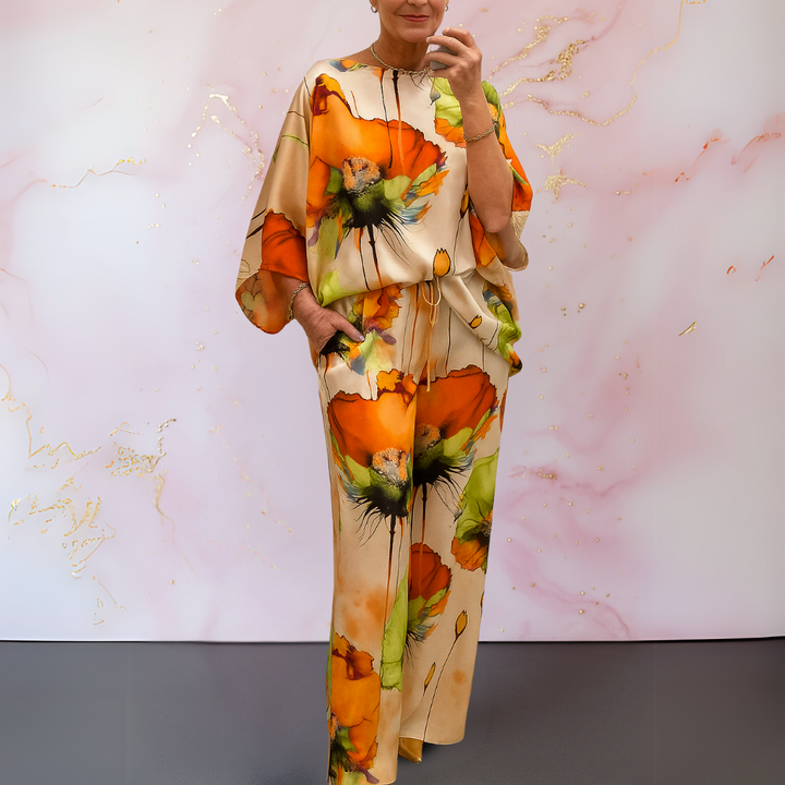 Pelaez - Elegante Completo a Due Pezzi Stampato