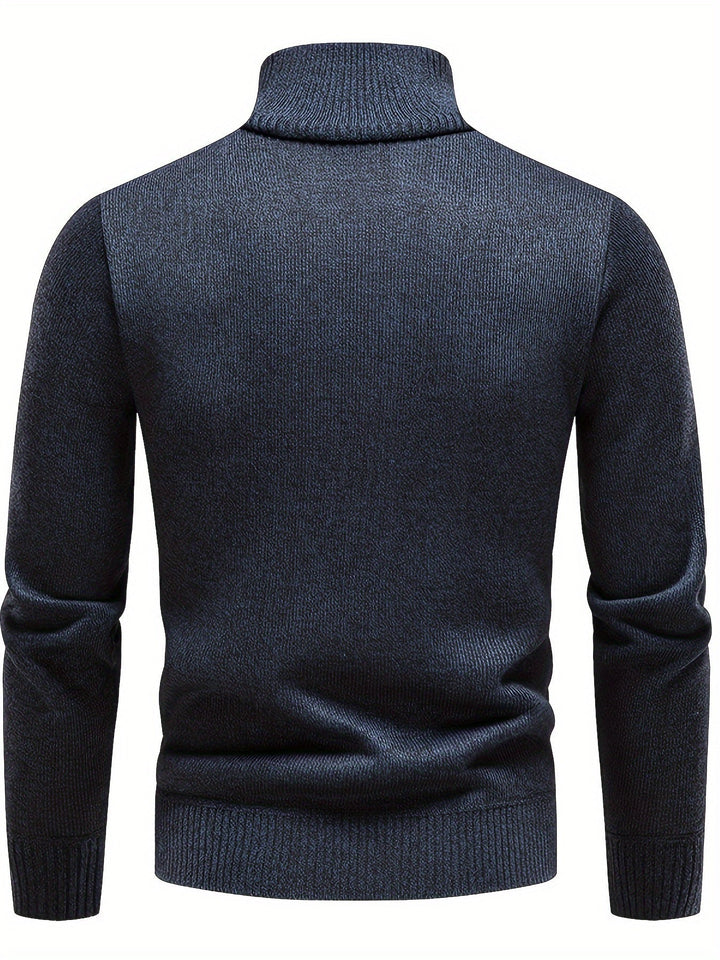 Gerdt - Maglione Casual a Maniche Lunghe Lavorato a Maglia