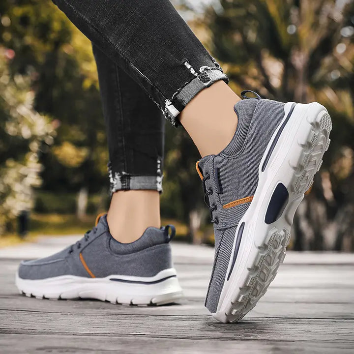 Keidean - Sneakers Stringate In Tela Traspirante