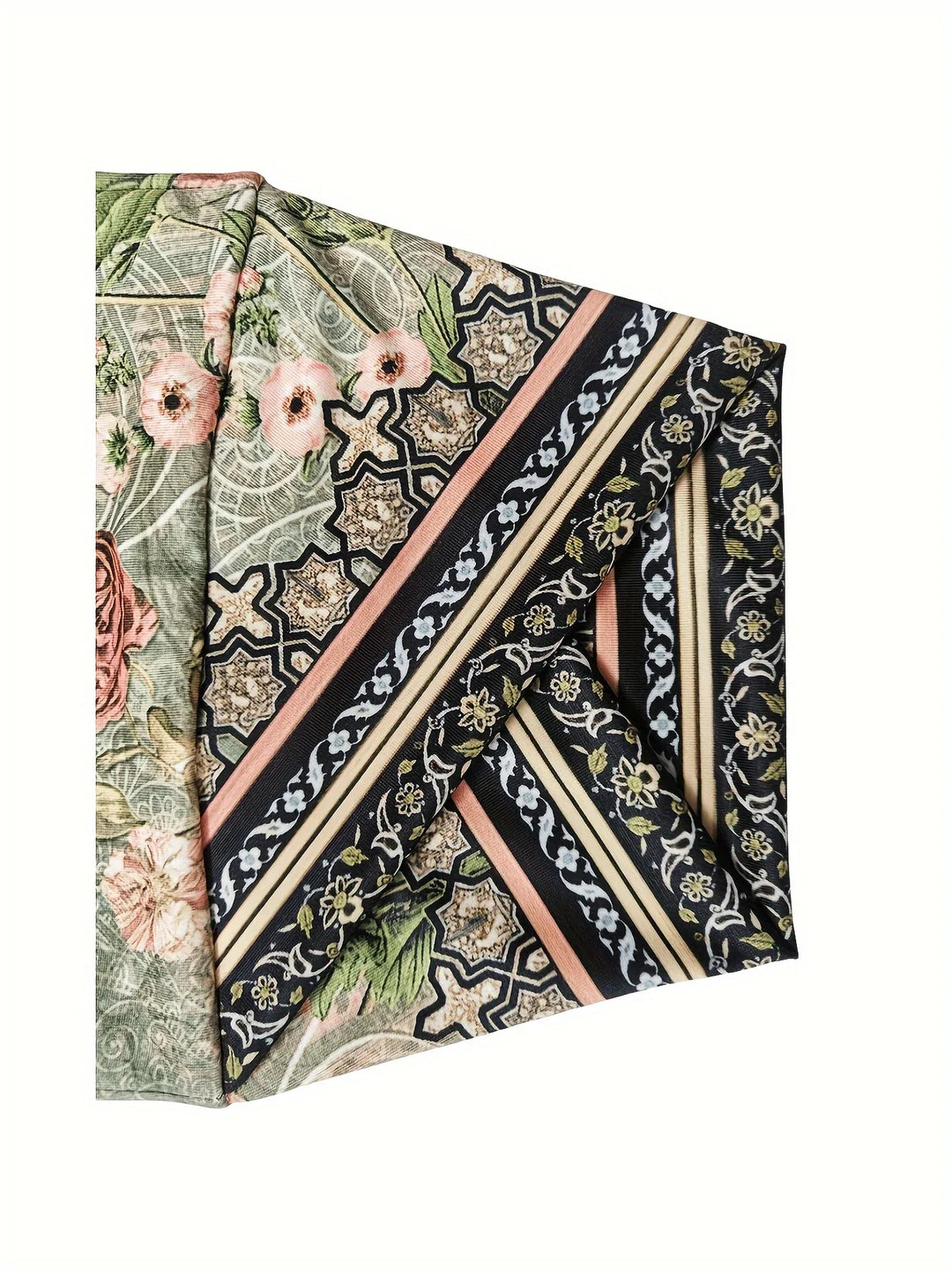 Kayden - Pantaloni Capri Floreali Vintage