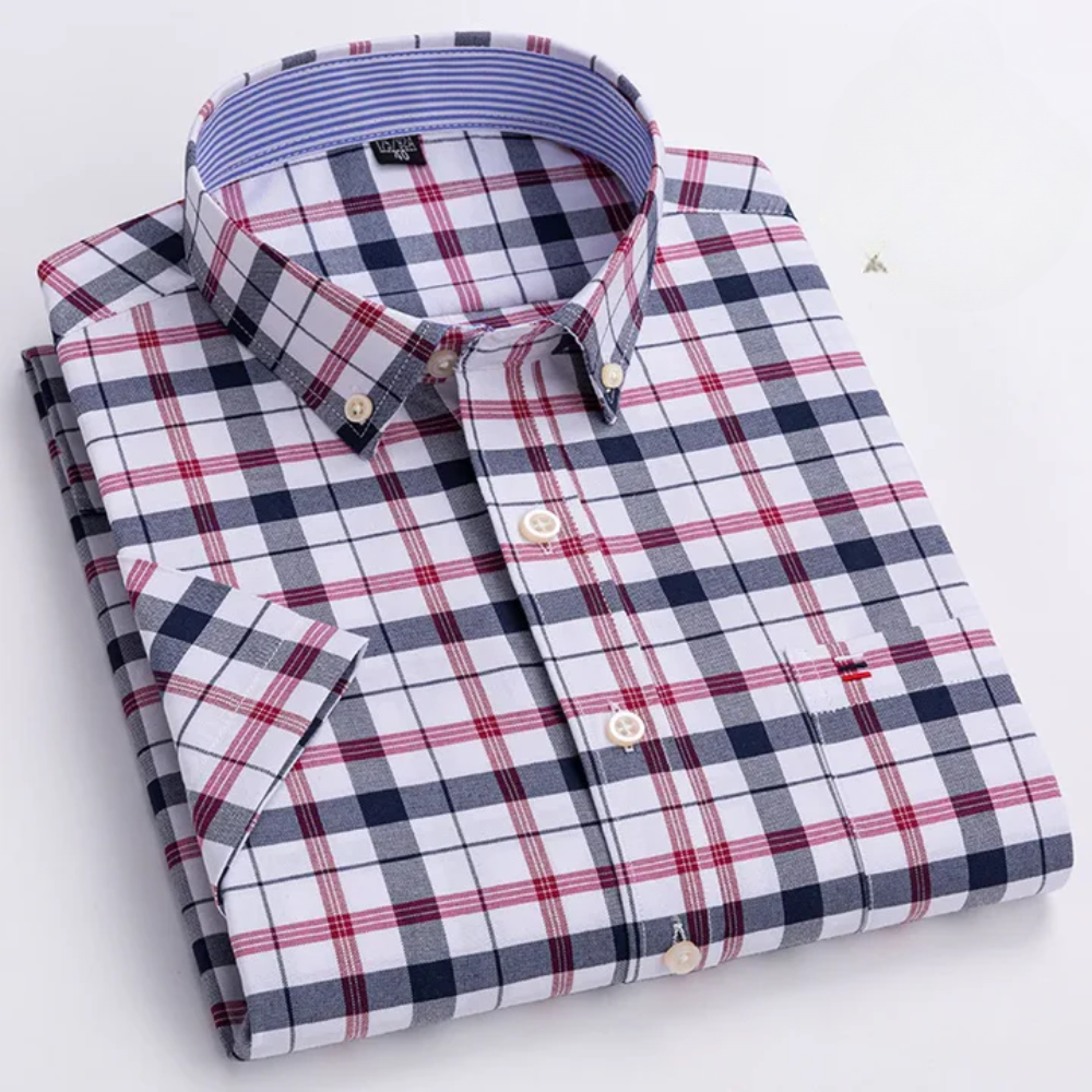 Petersen - Camicia Classica In Cotone Con Motivo