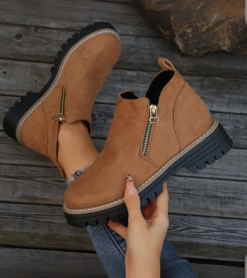 Miladie - Stivale Ortopedico Con Cerniera Laterale