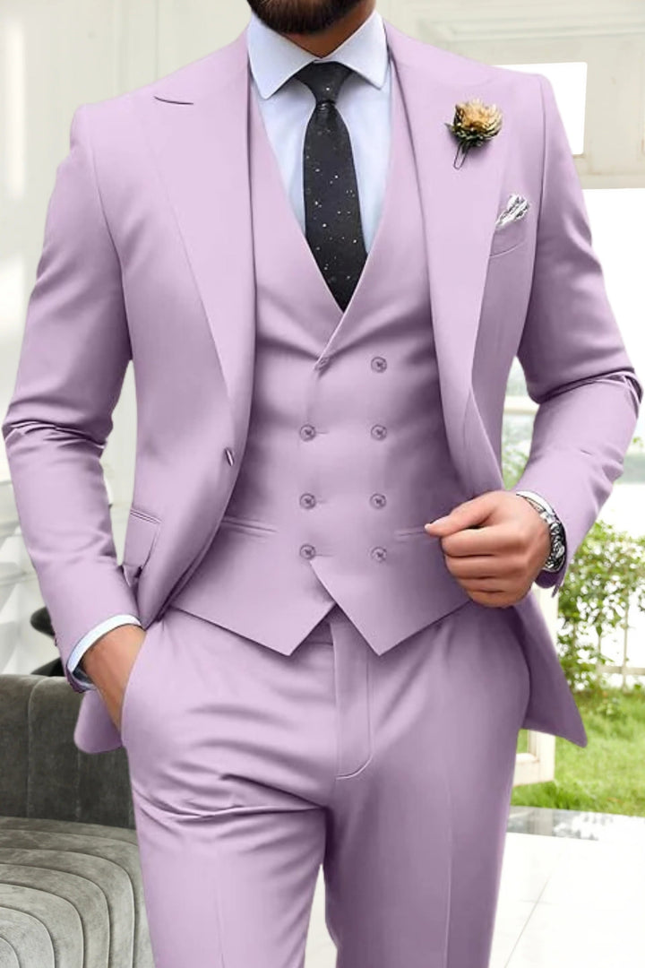 Gremist - Abiti a Tre Pezzi Slim Fit Con Revers a Lancia