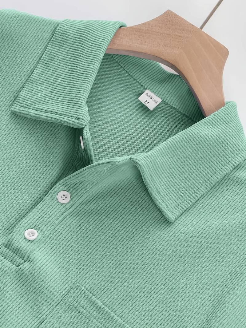 Hawkins - Camicia In Velluto a Coste Con Collo Rovesciato e Maniche Lunghe