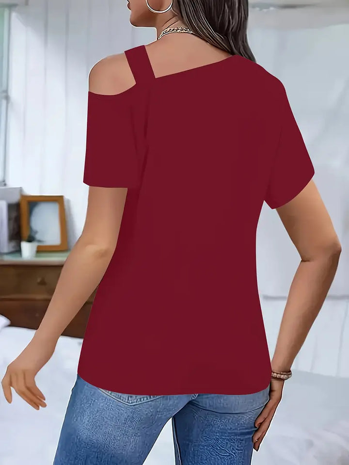 Nektaria - Maglietta Casual A Maniche Corte