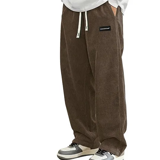 Warren - Pantaloni a Gamba Larga Con Coulisse E Tasche