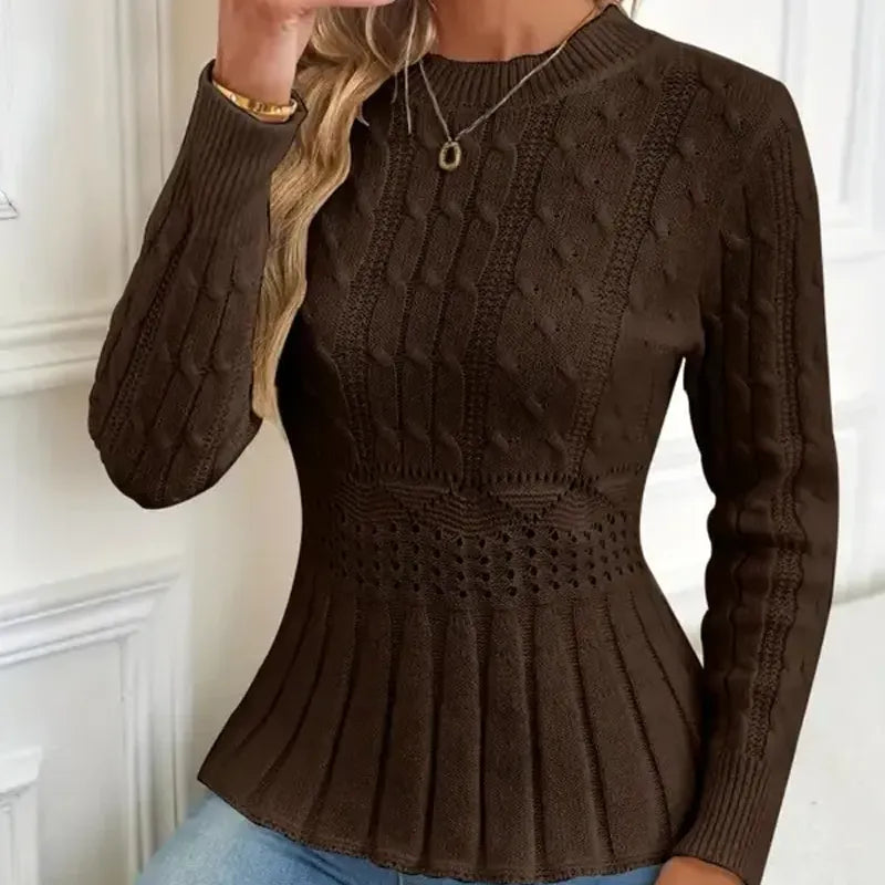 Bellie - Maglione a Girocollo Lavorato a Maglia Grossa