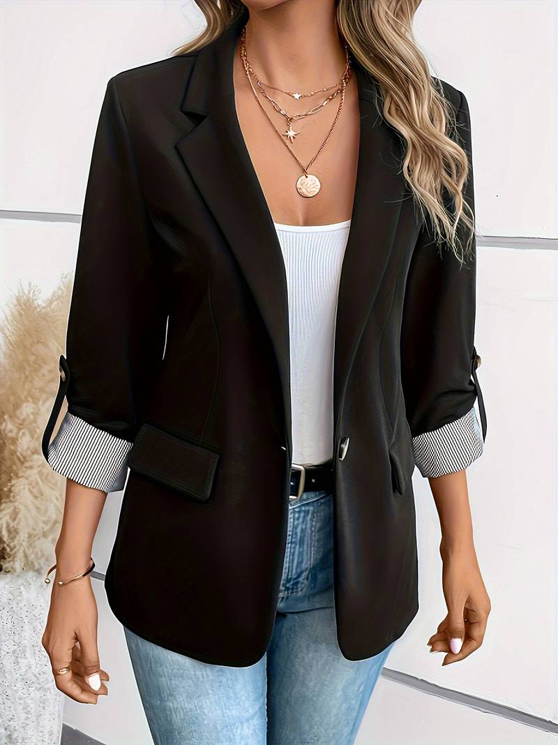 Galiah - Elegante Blazer Doppiopetto Con Collo Con Revers