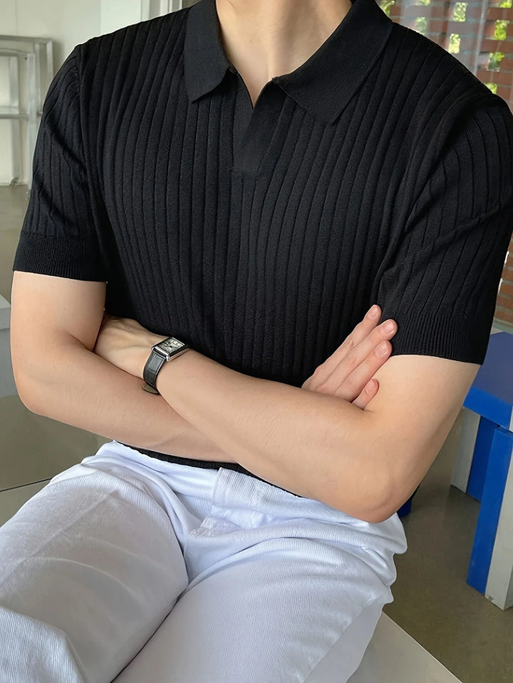 Avgustin - Polo Casual A Mniche Corte