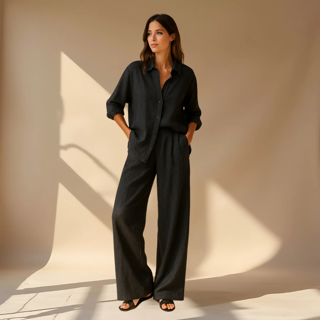 Ashleigh - Set Composto Da Camicia E Pantaloni