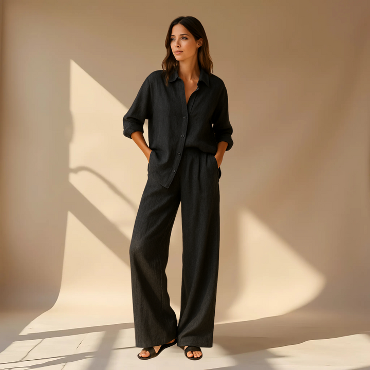 Ashleigh - Set Composto Da Camicia E Pantaloni
