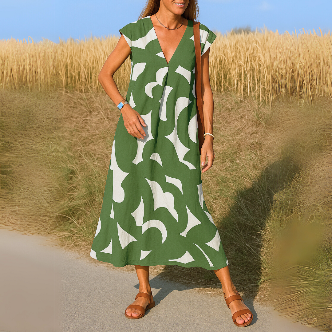 Gabby - Abito Lungo Con Scollo a V