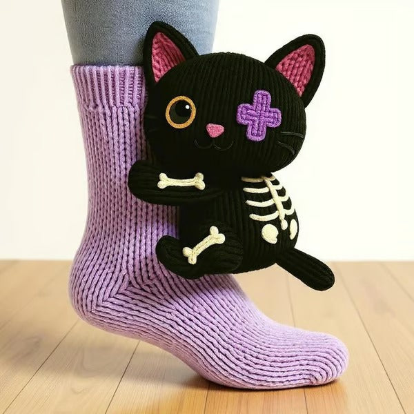 CuteStep - Calzini Con Animali Lavorati a Maglia