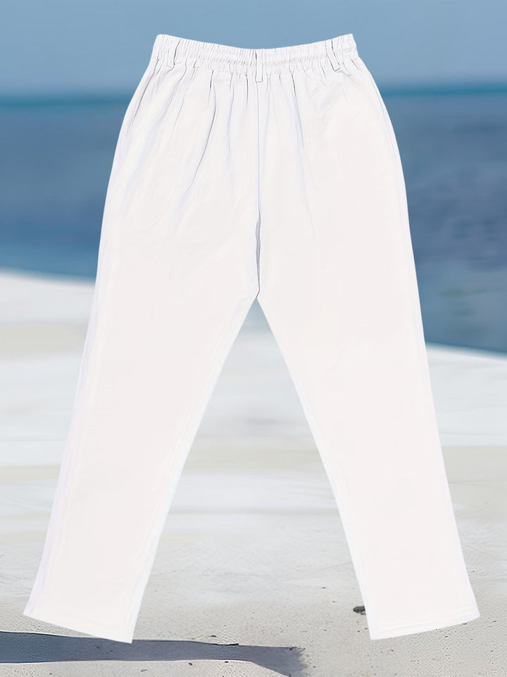 Aznar - Casual Lino Elastico Pantaloni