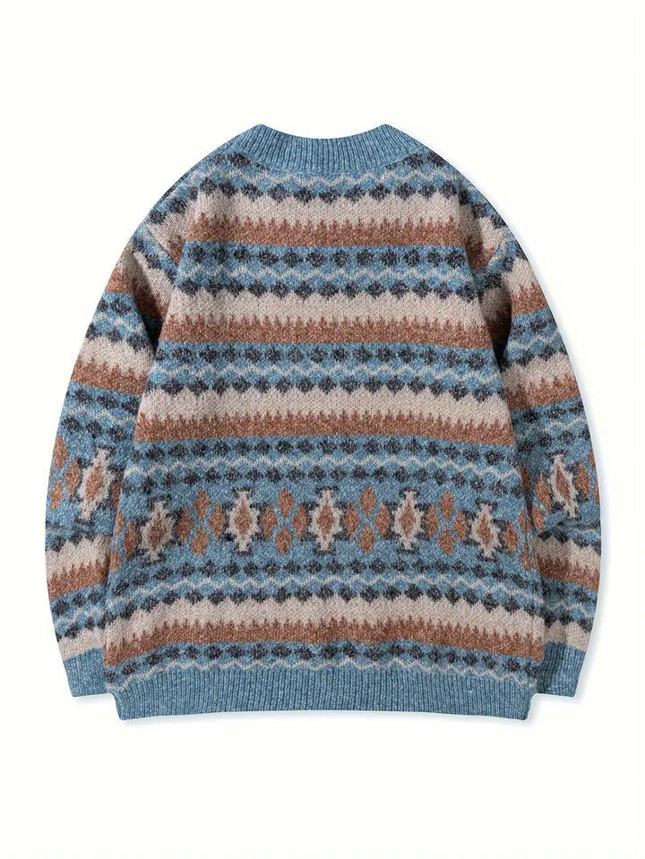 Hartman - Maglione Casual In Maglia Geometrica