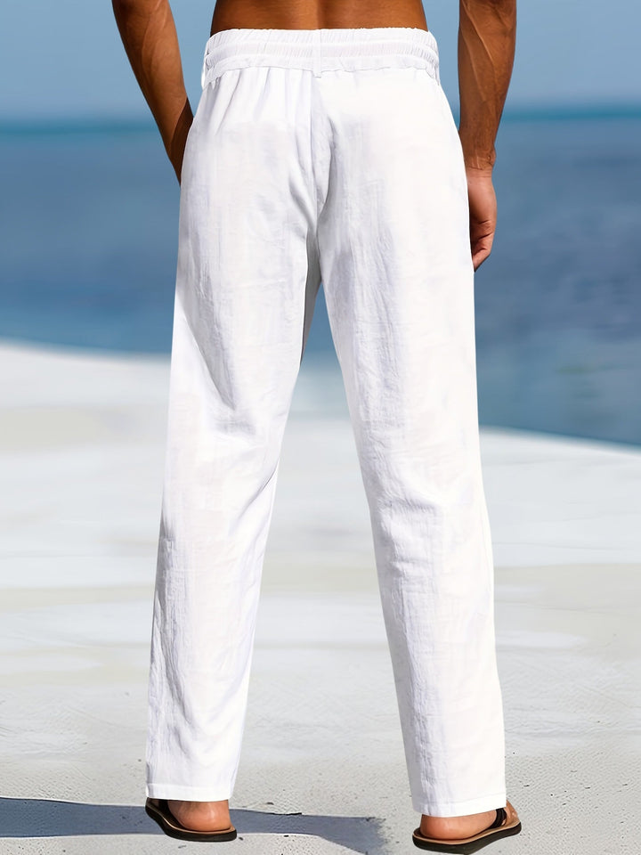 Aznar - Casual Lino Elastico Pantaloni