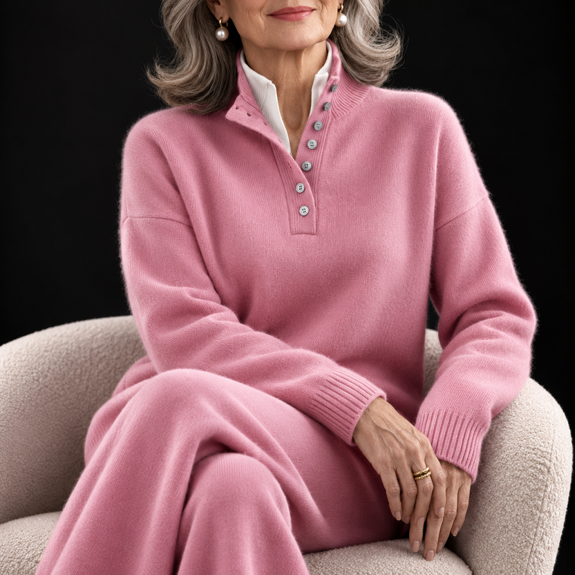 Skyrela - Set Di Maglieria in Cashmere a Due Pezzi