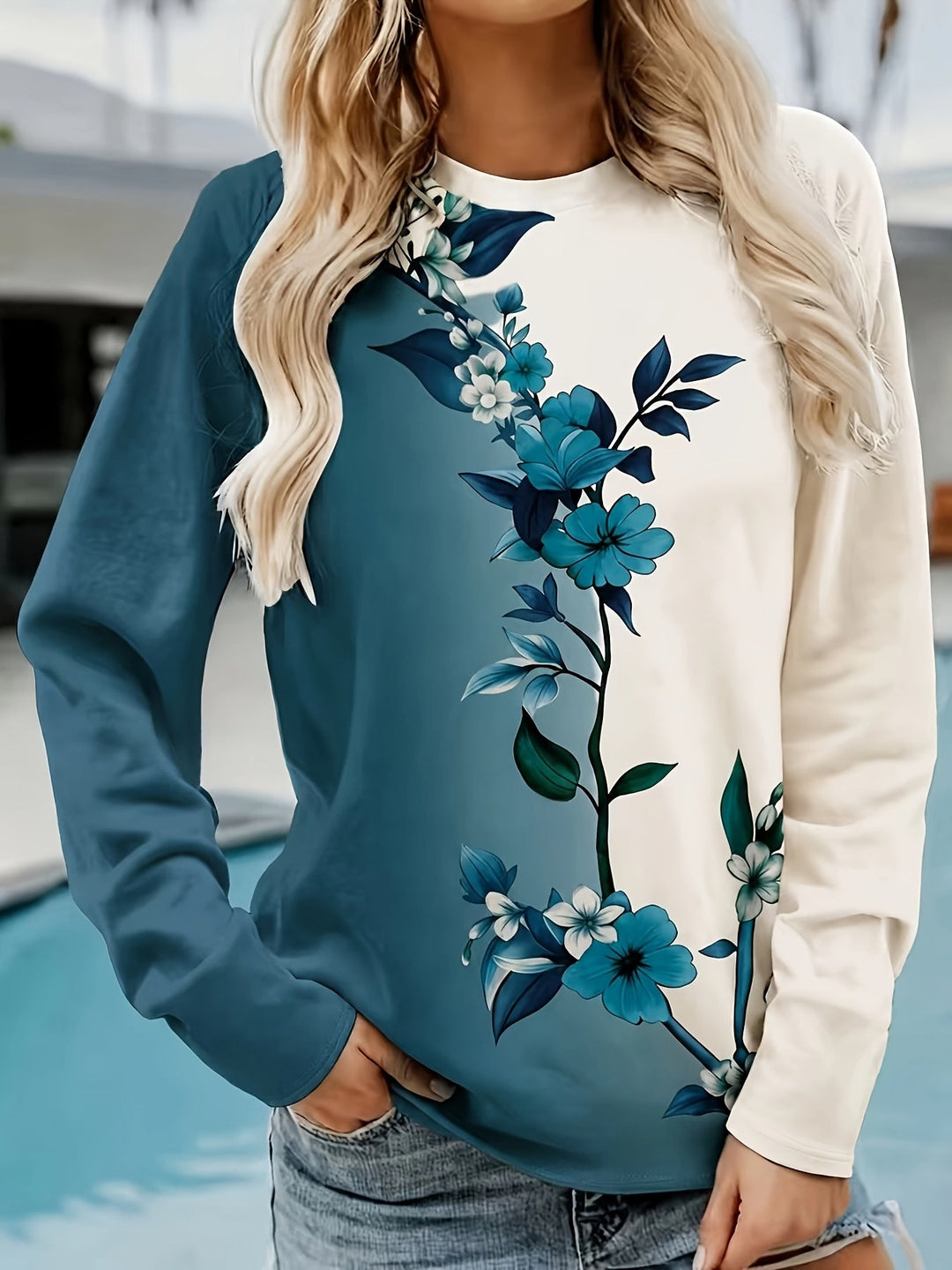Vanina - Long Sleeve Floral Print Shirt