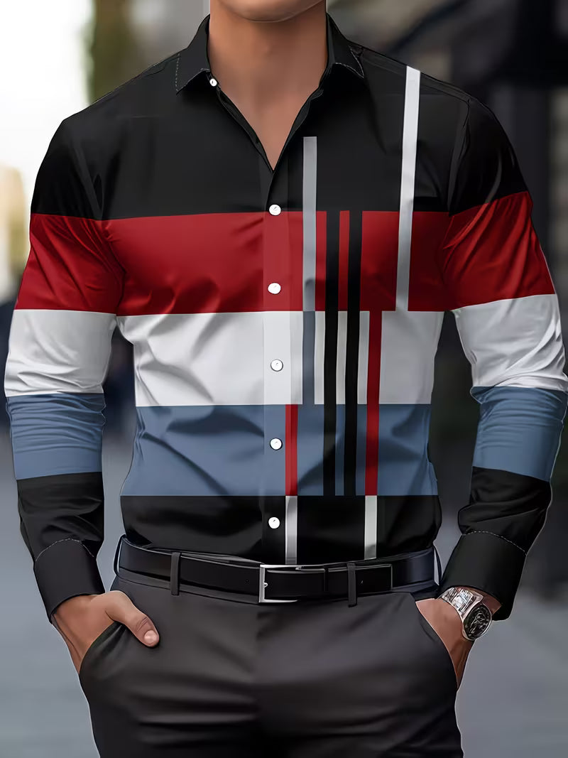 Mehmed - Camicia Casual Con Bottoni