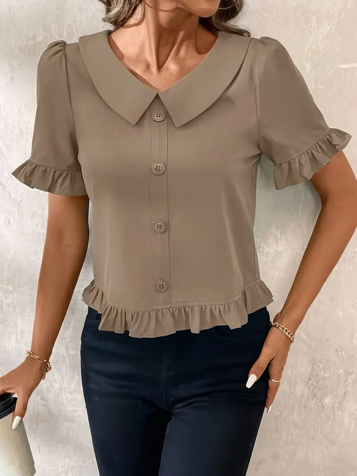 Foteini - Camicetta Elegante A Maniche Corte