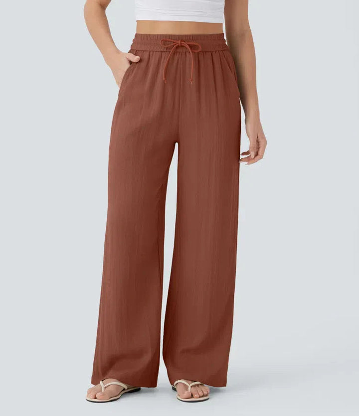 Zafeiria - Pantaloni Di Lino Eleganti