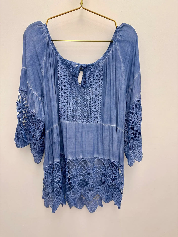 Lurdes - Camicia Elegante Con Scollo Rotondo