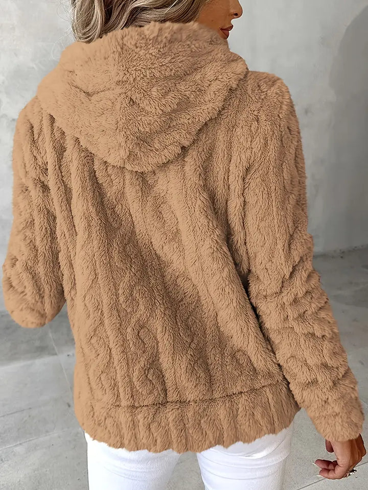 Ganka - Felpa Con Cappuccio e Zip a Maniche Lunghe