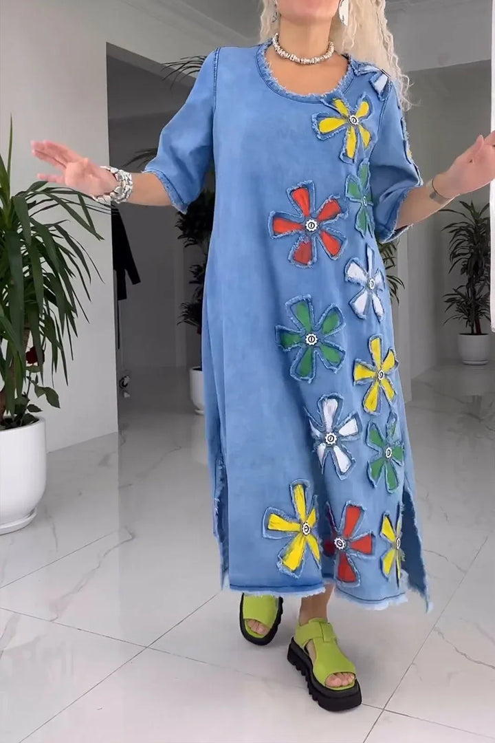 Jiella - Abito Casuale Con Motivo Floreale