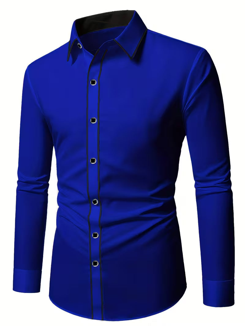 Daven - Camicia Business Vestibilità Slim Casuale