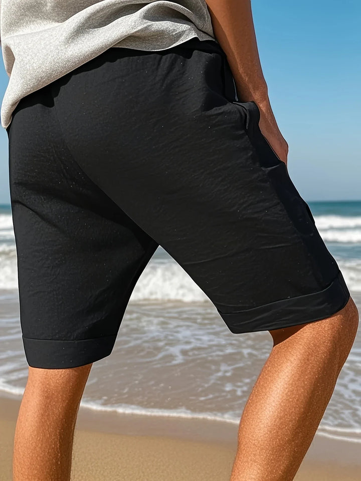 Callan - Pantaloncini Casual In Lino Con Tasca