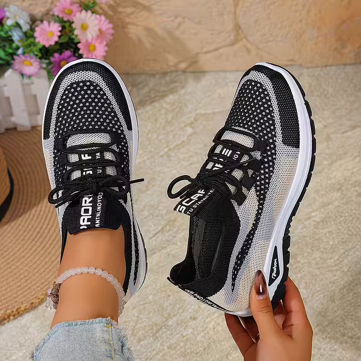Loreta - Sneakers Traspiranti in Rete Sfumata