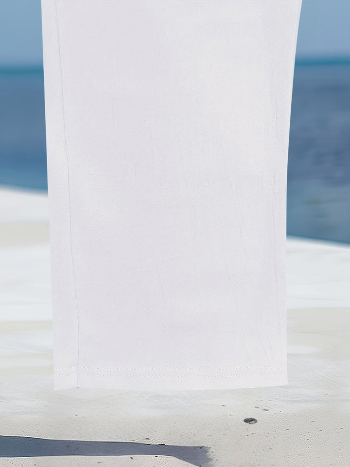 Aznar - Casual Lino Elastico Pantaloni