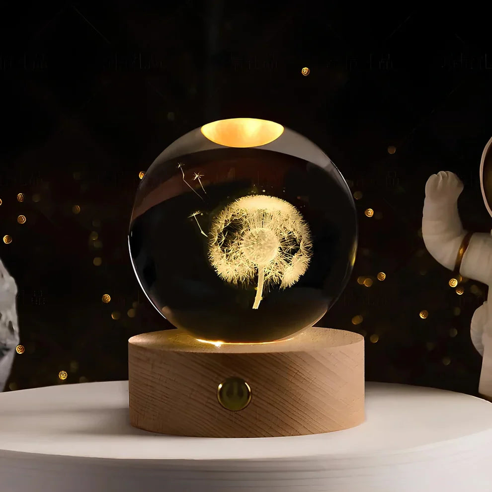 Glow Sphere – Lampada A Sfera Di Cristallo Luminosa