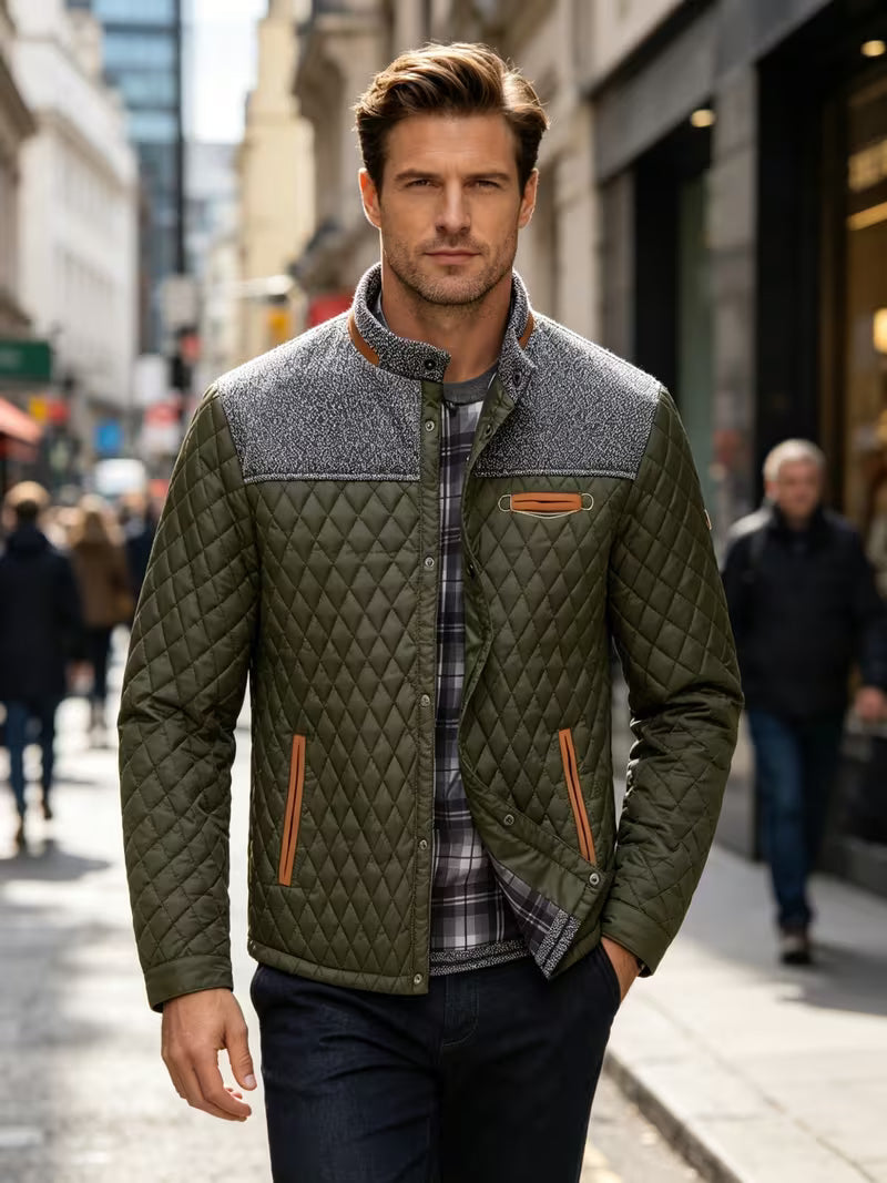 Stetson - Piumino Con Patchwork a Rombi