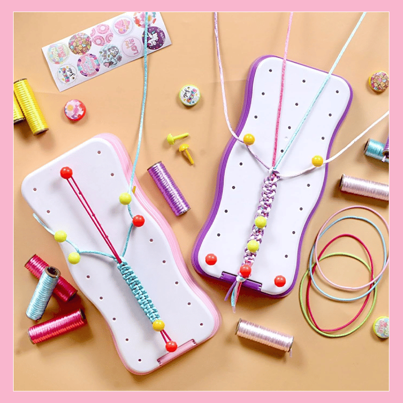 CharmCraft - Kit Fai Da Te Per Intrecciare Cordicelle a Mano