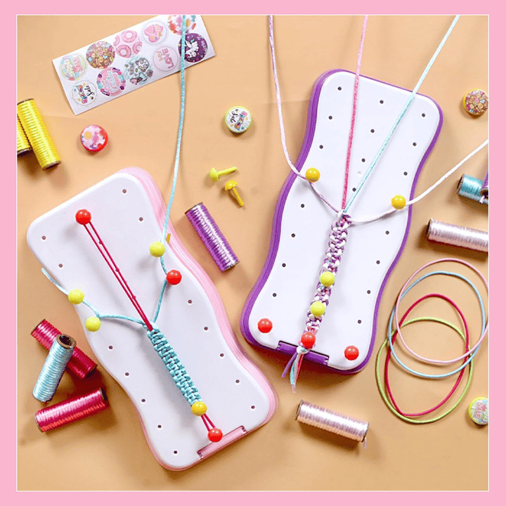 CharmCraft - Kit Fai Da Te Per Intrecciare Cordicelle a Mano