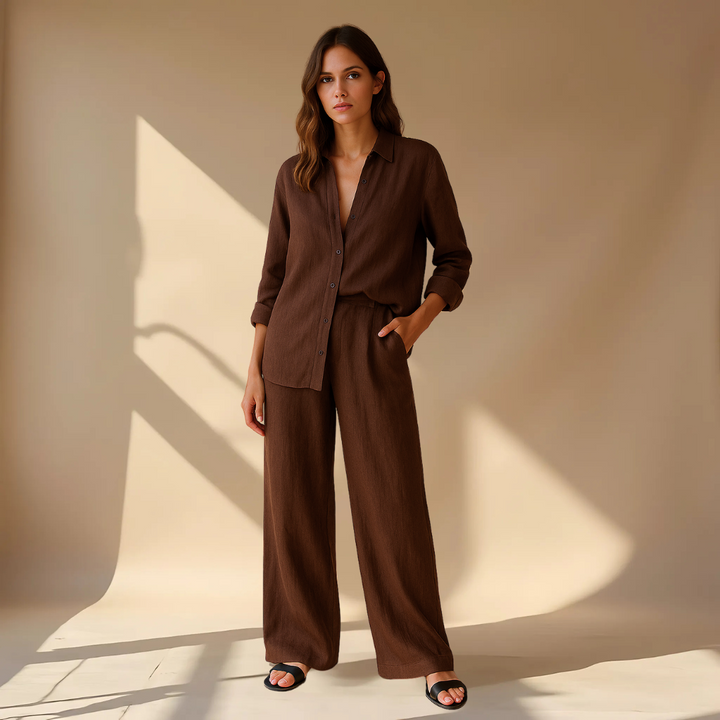 Ashleigh - Set Composto Da Camicia E Pantaloni