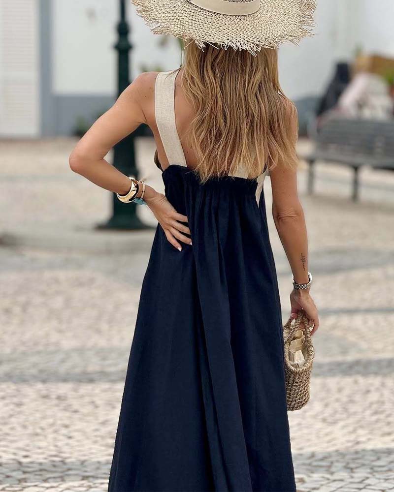 Giana - Elegante Abito Senza Schienale Con Scollo Incrociato