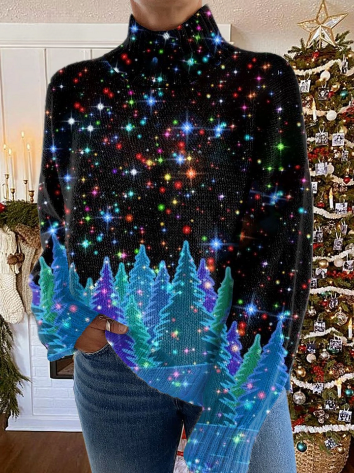 Helda - Maglione Natalizio Con Stampa A Stelle