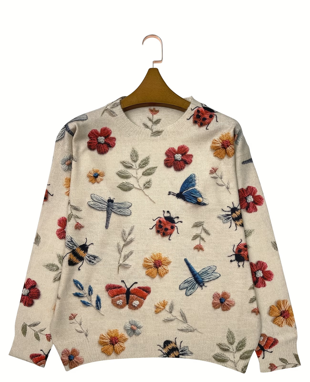 Lesa - Maglione Con Stampa Floreale E Di Insetti