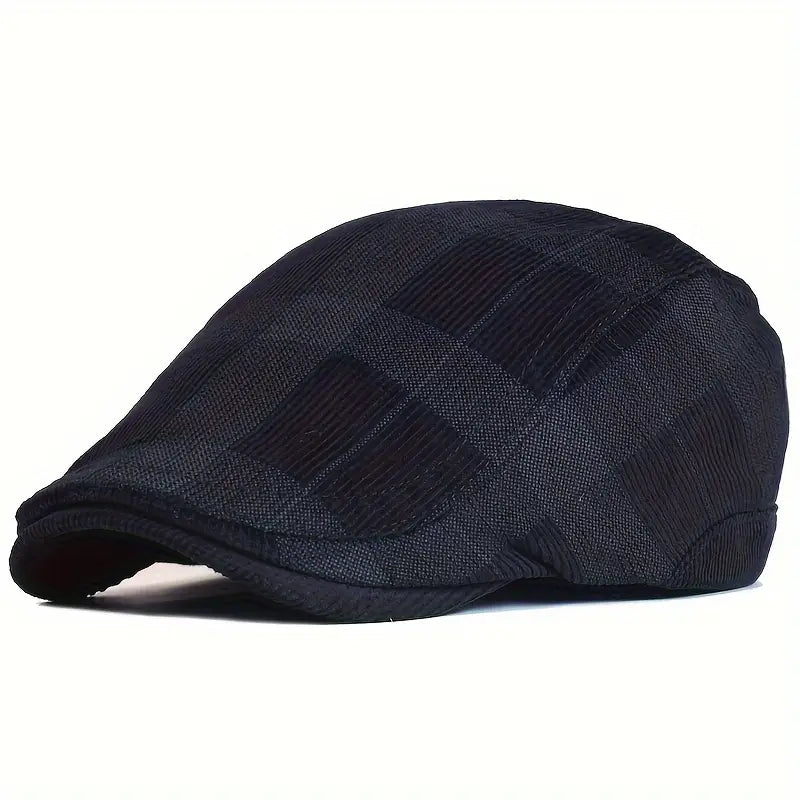 Enriko - Berretto Vintage in Cotone a Quadri