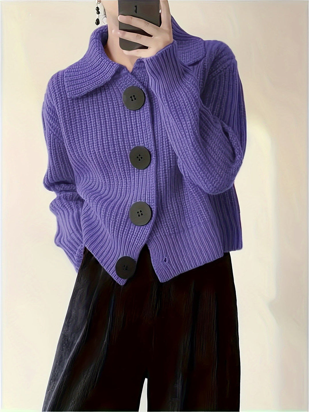 Amy - Maglione Casual a Maniche Lunghe